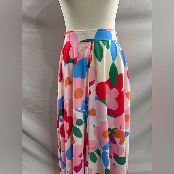 Boho A-Line Floral Maxi Skirt Pink - Picture 8 of 9